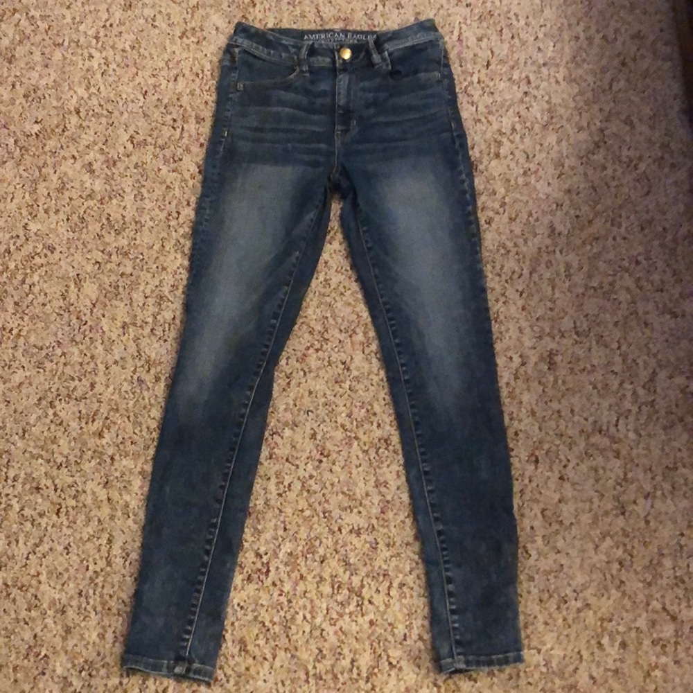 High rise skinny jeans